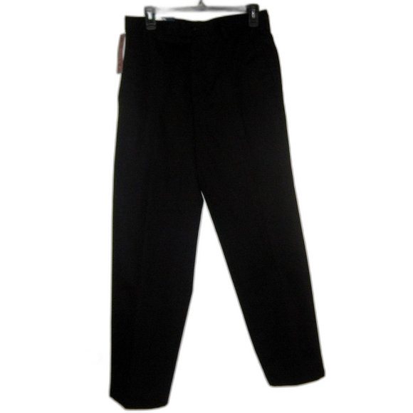 Dockers Black Flat Front Khakis Size 30 Inseam 30 slacks NWT - Picture 1 of 7